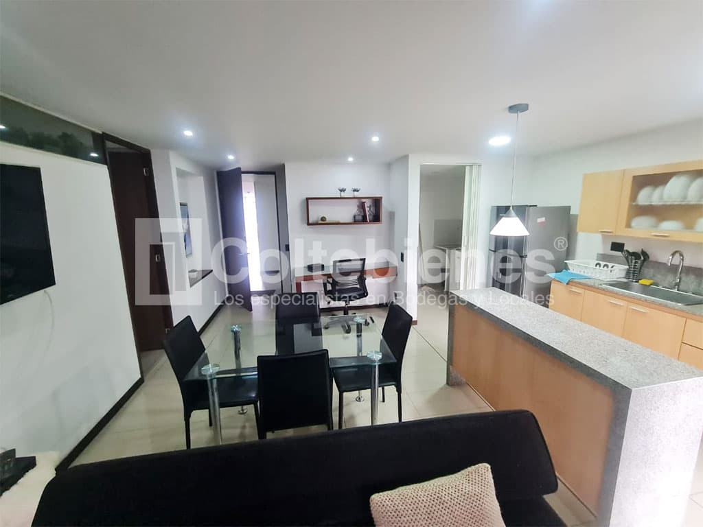 Apartaestudio amoblado en arriendo en Los Balsos-El Poblado foto 3